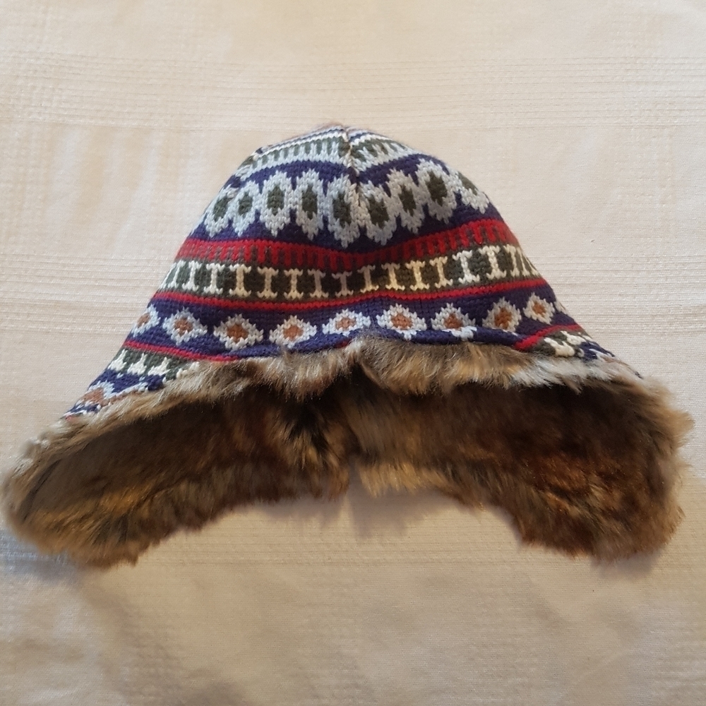 Hanna Andersson boys trapper hat size small super warm